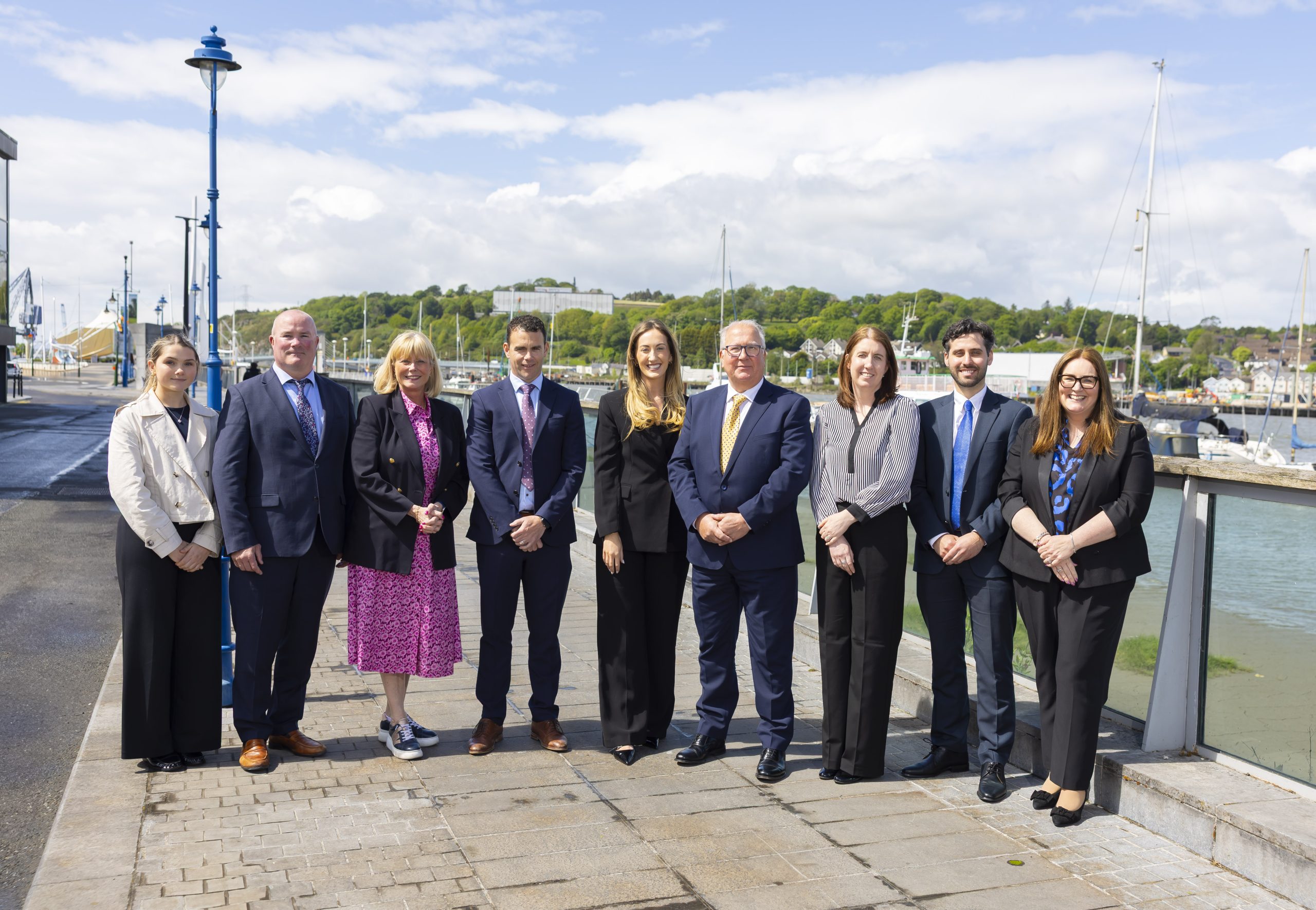 FREE REPRO L-R Abi Sheahan, Joey Sheahan, Alexis O’Byrne, Brendan Barry, Siobhan Aherne, John O’Byrne, Nicola Ryan, Maurice O’Brien and Pamela Phelan